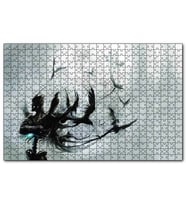 Cakapuzzle  İskeletten Ayrılan Kuşları  Puzzle Yapboz MDF (Ahşap) (1000 Parça)