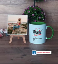 Diyaliz Hemşiresi Fotoğraflı Dekoratif Taş, Kupa Bardak Beyaz Hediye Tıp Bayramı Hediyesi Hemşireler Günü Hediyesi (Model 14)