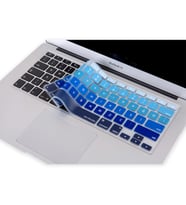 Laptop MacBook Air Pro Klavye Koruyucu 13-15-17inc İngilizce/Türkçe USTip A1466 (Lacivert-Mavi)