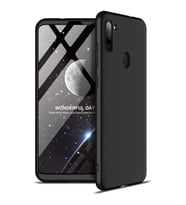 Galaxy M11 Kılıf Kamera Korumalı Ays 360 Tam Koruma Ays Kılıf (Siyah)