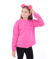 Toontoy Kız Çocuk Baskılı Sweatshirt (Fuşya)