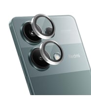 Microsonic Xiaomi Redmi Note 13 Pro 4G Tekli Kamera Lens Koruma Camı Siyah (Gümüş)