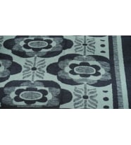 Başaran Tekstil Tek Kişilik Lüks Peluş Battaniye, 2,4Kg, Sireli, Akrilik, 2 Yönlü kullanım (Mavi)