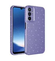 Vendas Samsung Galaxy A25 Kılıf Kamera Korumalı Simli Lüks Zore Koton Kapak (Mor)
