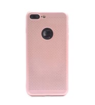 İphone 8 Plus / 7 Plus Kılıf Felix Delikli Tasarım Silikon Kılıf (Rose)