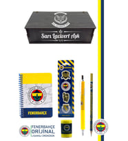 Fenerbahçe Orijinal Lisanslı Kalem Kalemtraş Bloknot Silgi Hediyelik Set (Sarı-Lacivert)
