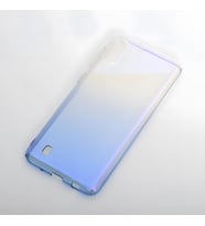 Galaxy M10 Kılıf Parlak Renk Geçişli Kılıf (Mavi)