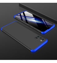 Galaxy A31 Kılıf Zore Ays Full Koruma Kılıf (Siyah-Mavi)