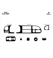 Meriç® Ford Transit Ön Torpido Kaplama Maun 8 Parça 1997-2000 (Piano Black)