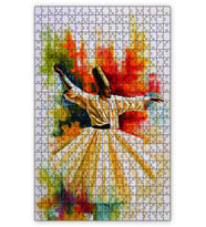 Cakapuzzle Semazen Boyama Puzzle Yapboz MDF (Ahşap) (500 Parça)