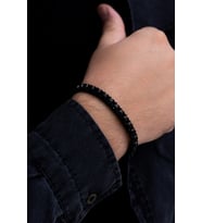 Erkek Çelik Bileklik - Çelik Polo Model Bileklik (Siyah)