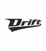 Drift Araba Sticker siyah 15x5 CM (Siyah)
