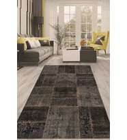 Dijital Kaymaz Taban Yıkanabilir Modern Renkli Salon Halısı Mutfak Halısı Yolluk ND-HT-918 (Çok Renkli)