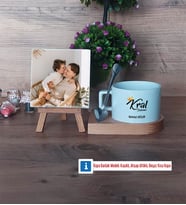 Kral Babam Babaya Hediye Fotoğraflı Dekoratif Taş, Kupa Bardak Beyaz Hediye (Model 8)