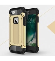 iPhone 7 Silikon Armor Hybrid Zırh Kılıf (Gold)