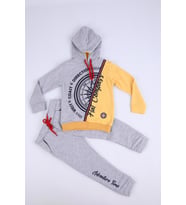 Nexactive Kız Erkek Çocuk Alt Üst 2'li Spor Eşofman Takım 50040-50067 (Gri)