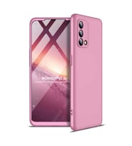 Oppo A74 4G Kılıf Kamera Korumalı 360 Tam Koruma Ays (Rose)
