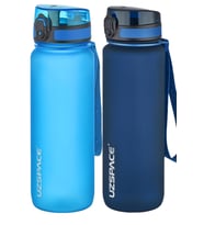 Uzspace 2'li Tritan Matara Seti 800 ml 14 Farklı Renk Seçeneği FiftyFifty (Mavi-Lacivert) (MAVI-LACIVERT)