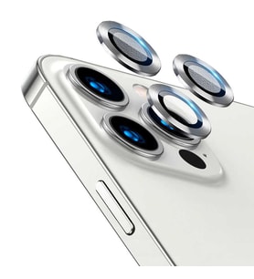 Vendas iPhone 13 Pro Lins Serisi Renkli Çerçeveli Kamera Lens Koruyucu (Gümüş)