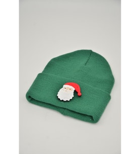 Moxxo Sevgililer Günü Özel Koleksiyonu Noel Baba Figürlü Kahverengi Unisex Hediyelik Bere (Koyu Yeşil)