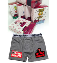 Fazla Oynama Şeytan Doldurur Boxer (Gri)