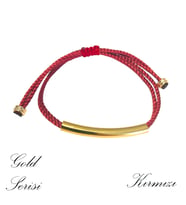 Handcraftedbyoz, Kadın, Gold Kordon Bileklikler (Kırmızı)