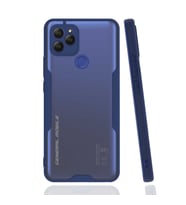 General Mobile 21 Kılıf Kamera Korumalı Arkası Şeffaf Silikon (Lacivert)