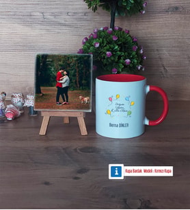 Doğum Günü Hediyesi Fotoğraflı Dekoratif Taş, Kupa Bardak Beyaz Hediye (Model 2)