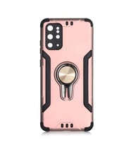 Galaxy S20 Plus Kılıf Stand Olma Özellikli Araç Tutuculu Ko ko Kılıf (Rose)