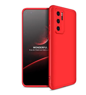 Huawei P40 Pro Kılıf Zore Ays Full Koruma Kılıf (Kırmızı)