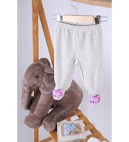 Kadife Oyuncaklı Kız Erkek Bebek Çocuk Pantolon Hello Kitty  (Füme)