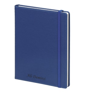 Termo Deri Gizli Spiralli Tarihsiz Defter (Lacivert)