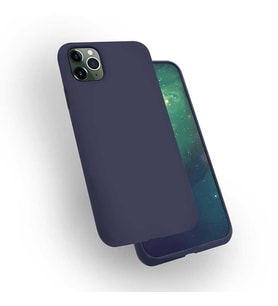 Apple iPhone 11 Pro Kılıf Zore Silk Kadife İç Yüzey Silikon Kılıf (Lacivert)