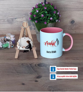 Avukat Kupa Bardak Beyaz ve Fotoğraflı Ahşap Anahtarlık Hediye (Model 6)