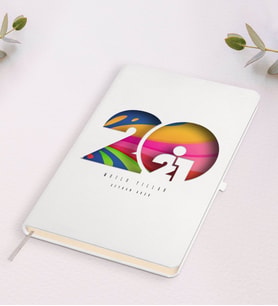 BK Gift Kişiye Özel 2024 Mutlu Yıllar Siyah Defter-11 (Beyaz)