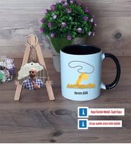 Antrenör Kupa Bardak Beyaz ve Fotoğraflı Ahşap Anahtarlık Hediye (Model 11)