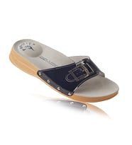 FootFlex Kadın Topuk Dikeni (Epin) Hallux-Valgus Terlik (Siyah)