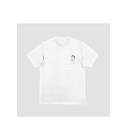 Unisex Siyah Yılbaşı Sevimli Ayıcık Baskılı Oversize T-shirt (Beyaz)