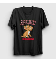 Presmono Unisex Beyaz Houdini Melvins T-Shirt 447508tt (Siyah)