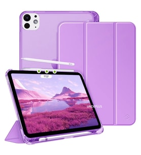 Apple iPad Pro 11 1./2. Nesil Kılıf Flip Cover Kalem Bölmeli PC Case 2018-2020 (Lila)