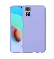 Xiaomi Redmi Note 12 Pro 4G Kılıf Kamera Korumalı iÇi Süet Dokulu Lansman Tipi Silikon (Lila)