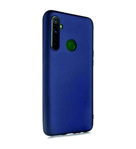 Realme 6i Kılıf Kamera Korumalı Silikon Rubber Arka Kapak (Lacivert)