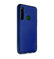 Realme 6i Kılıf Kamera Korumalı Silikon Rubber Arka Kapak (Lacivert)