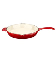 Lava Döküm Yuvarlak Kızartma Tavası Döküm Demir Yekpare Saplı Edition Serisi Çap(Ø)28cm. (Kırmızı)