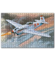 Cakapuzzle Yak-9K Uçak Boyama  Puzzle Yapboz MDF (Ahşap) (255 Parça)