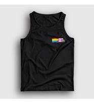 Presmono Unisex Beyaz Nyan Cat Meme Kedili Atlet 460730tt (Siyah)