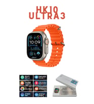 HK10 Ultra Series Galeri/ChatGPT 2 GB Depolama Amoled Ekran Watch 10 Ultra Akıllı Saat Smart Watch (Turuncu)