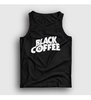 Presmono Unisex Beyaz Black Coffee Hediye Filtre Kahve Atlet 506963tt (Siyah)