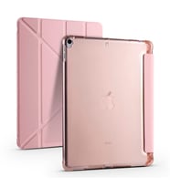 Apple iPad Pro 10.5 (7.Nesil) Kılıf Kalem Bölmeli Standlı Smart Cover (Rose)