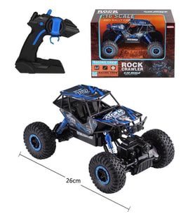 Toysan Oyuncak Rock Grawler 1:16 Ölçek 2.4 Ghz Çekişli Uzaktan Kumandalı Buggy Jeep (Mavi)